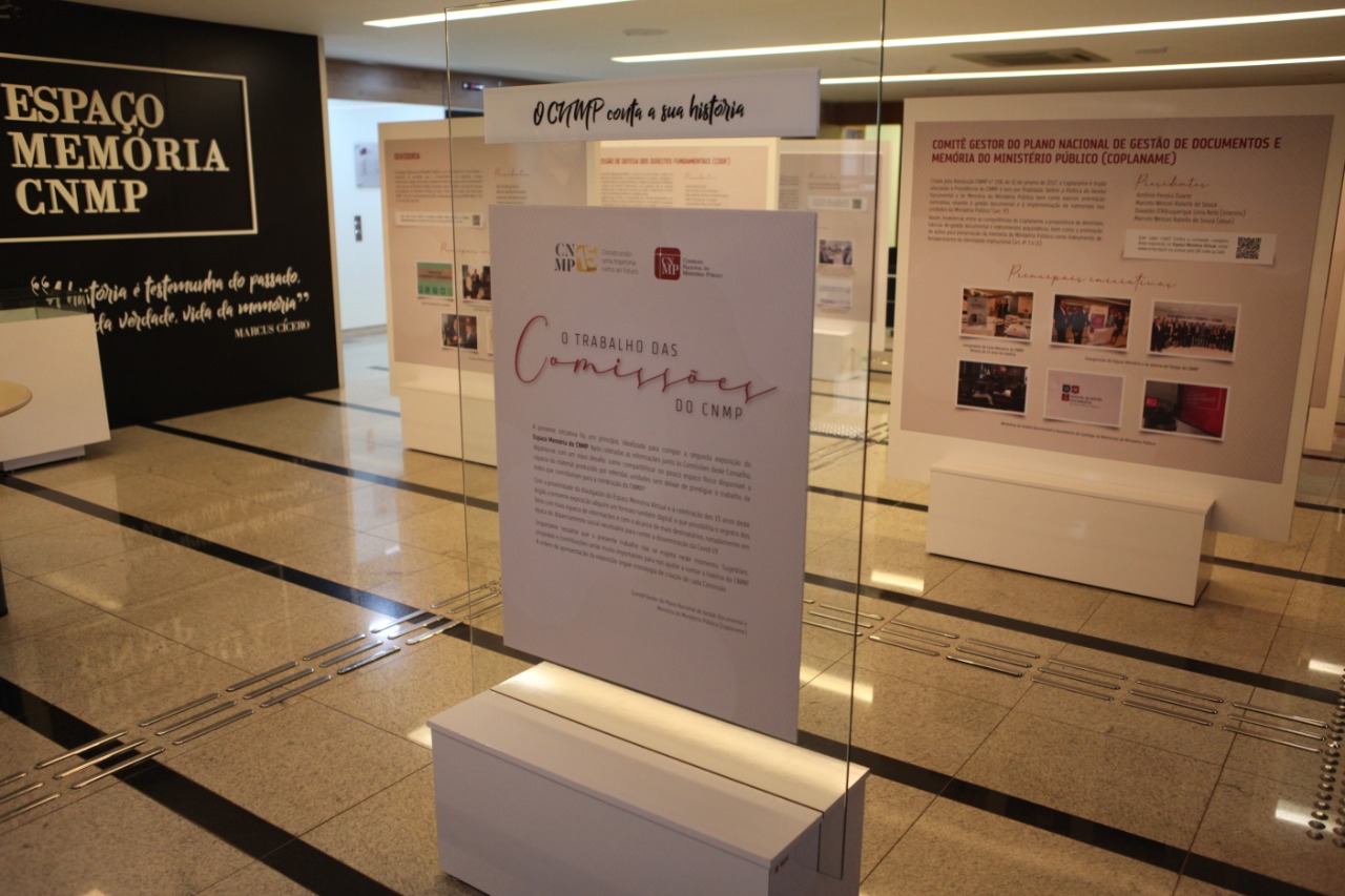 CNMP lança exposição sobre as comissões e unidades da instituição  
