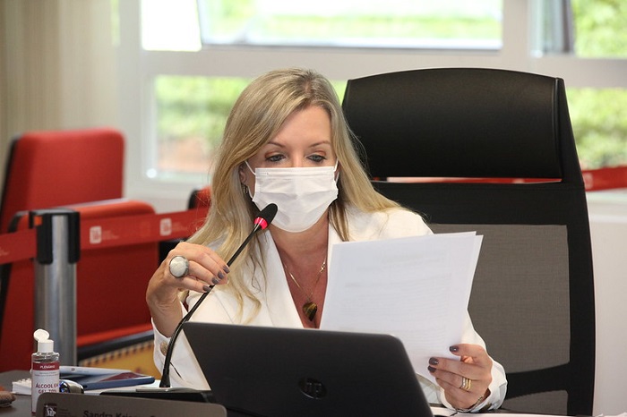 Foto da conselheira Sandra Krieger