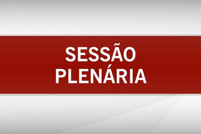 Banner escrito "Sessão Plenária"