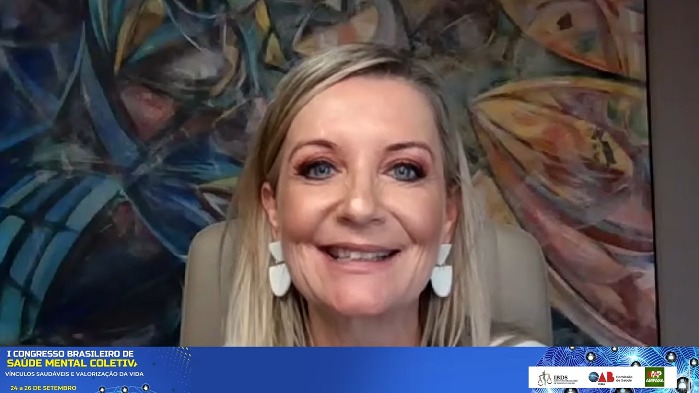 Conselheira-presidente e membro auxiliar da Comissão da Saúde do CNMP abordam saúde mental em congresso   