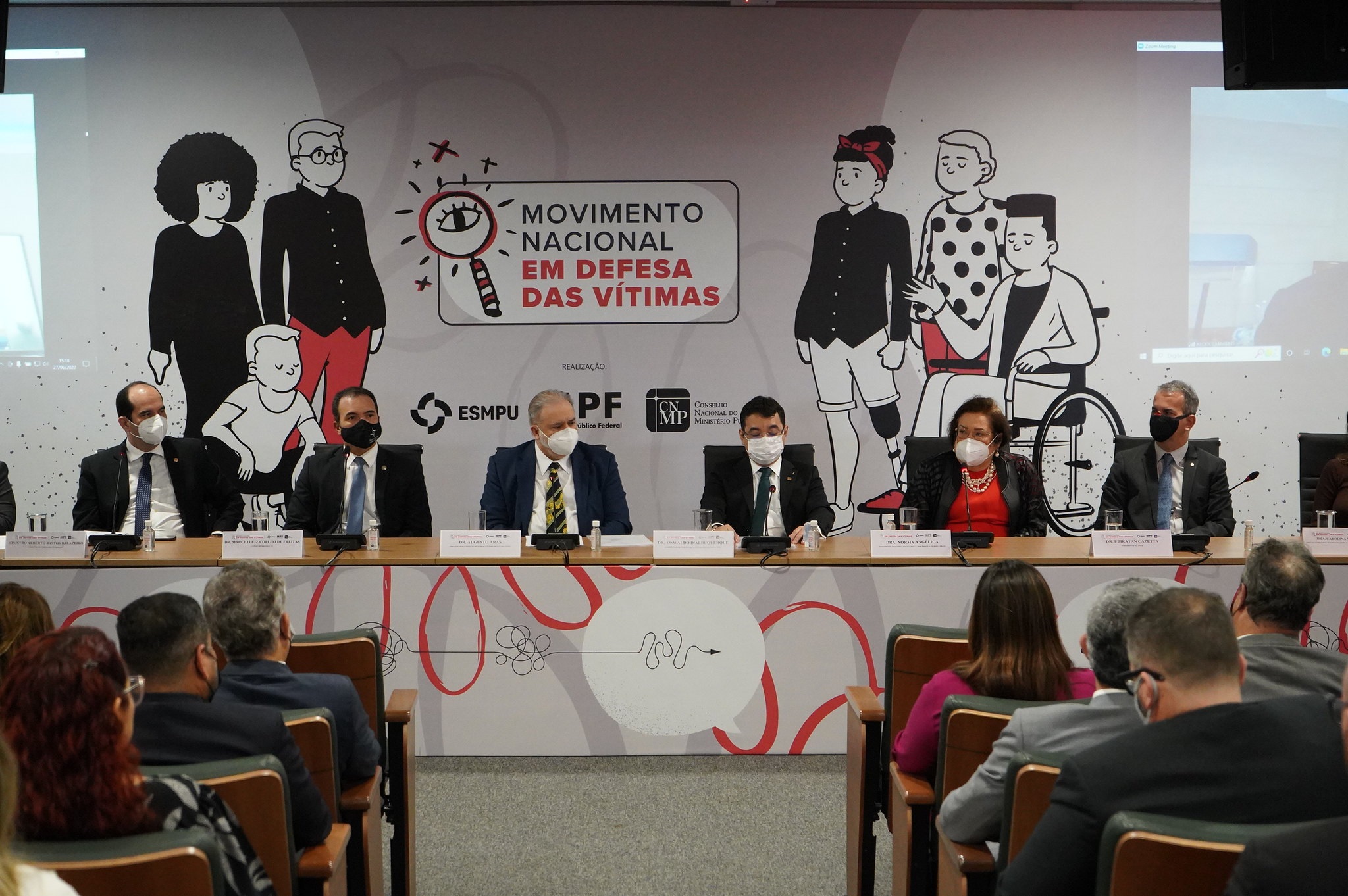 “Vítima não tem culpa, deve ser acolhida e respeitada”, defende Augusto Aras em evento de lançamento de movimento nacional  