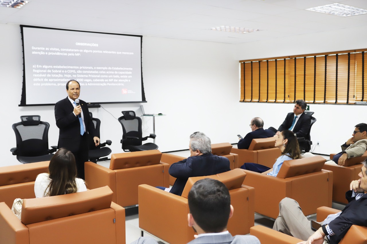 Comissão do CNMP apresenta ao MP/CE os primeiros resultados de visitas técnicas ao sistema prisional cearense 