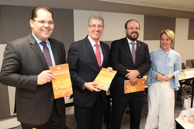 Conselheiros Erick Venâncio, Orlando Rochadel e Leonardo Accioly