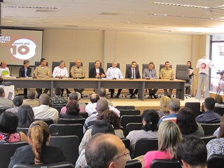 solenidade de lançamento da campanha conte ate 10 em campina grande